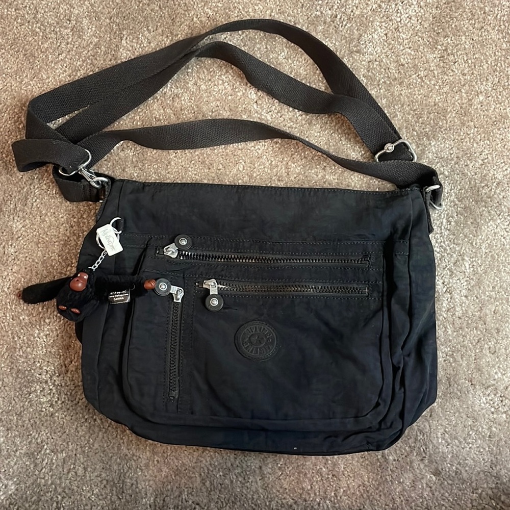 KIPLING HB7587 TERESA ( ELODY ) BLACK LARGE CROSSBODY Handbag